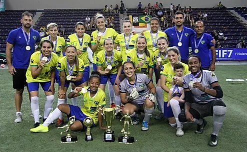 In the first women's championship Football 7, Brazil wins the Intercontinental Cup