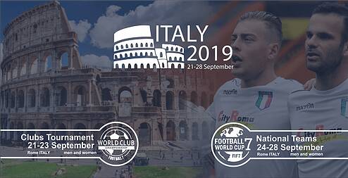 Rome will host the two biggest Football 7 international events of 2019