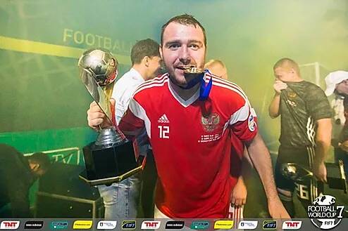 Ilia Ulianenkov (Russia) is the best football 7 player in the world