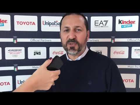 Federico speaks during a visit to the Italian Olympic Committee